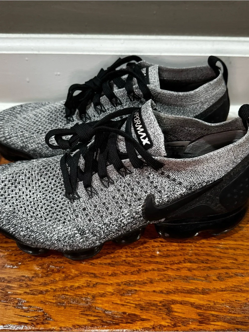 Nike VaporMax Flyknit Men's Sneakers in Black and Gray
